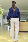 Made in Italy Beluga Soft Crop Bomber Jacket French Navy /15 =